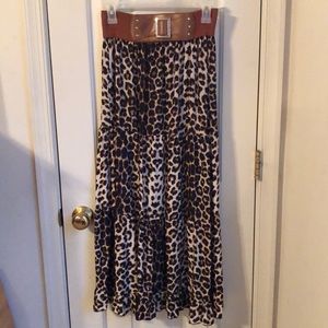 Animal Print Skirt